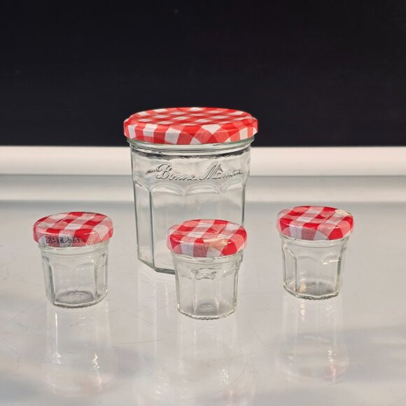 Vintage Glass Jars Bottles Retro Kitchen Decor Ball Wheaton Ardagh Lot of 9 - Picture 2 of 11
